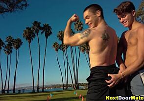 นักฟุตบอลเกย์เย็ดแบบไม่ใส่ถุงยาง