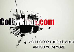 Calvin Banks Får Sin Tætte Røv Strakt Bred af en Massiv Rå Pik