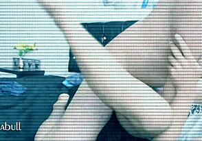 رجل لاتيني يمارس الجنس بكاميرا مخفية في غرفة النوم يلتقط عملية شرجية هاوية