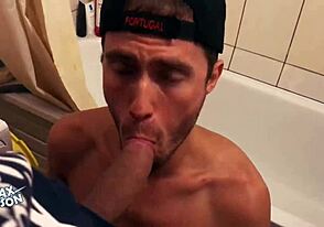 Max Dickson Keményen Dominál Raw Amatőr Meleg Akcióban Intenzív Fújásokkal