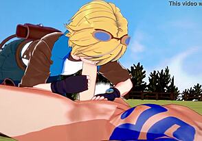 एज़रियल और ब्रॉम लीग ऑफ लेजेंड्स पीओवी में गर्म ब्लोजॉब एक्सप्लोर करते हैं