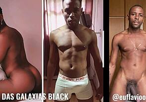 弗拉维奥·苏萨提供巴西大鸡巴动作，在跨种族性交中与业余大屁股