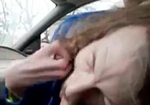 Sucking My Buddy in Car After a Long, Tiring Day