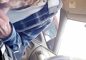 Morgon Bil Blowjob för Min Kompis Känns Fantastiskt