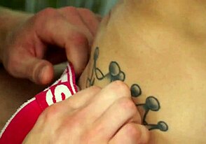 Guys getting wild in a steamy massage orgy party