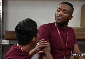 man, i couldn’t resist that big black cock in the stockroom, interracial anal was wild, ya know?