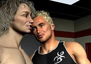 Luv γκέι προσωπικός προπονητής σε καυτό anime δράση