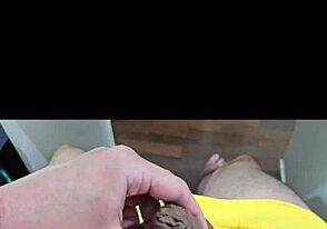 latino twink in amateur yellow underwear show