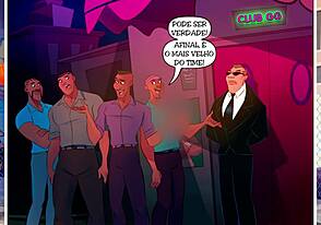 Gato Dotado Sucks and Takes It from Gogoboy at Gay Club. Wild Action at Balada!