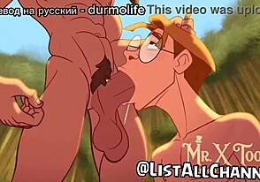 Mailo și Tarzan explorează aventuri gay animate sălbatice