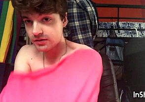 Gay Twink Niko Springs Teases and Flaunts Big Cock