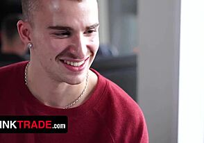 Step sons Benjamin Blue and Ryan Jacobs satisfy step dads for party pass.