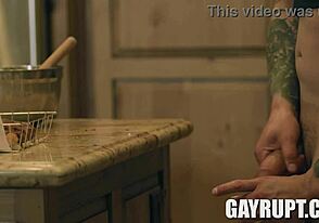 Cream-Filled Kyle Fletcher Takes Brock Kniles' Monster Cock in Hardcore Action. Doggy Style Slamming!