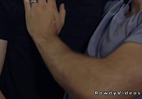 photographer sneaks behind married man for raw anal action. cheating guy takes it doggystyle.