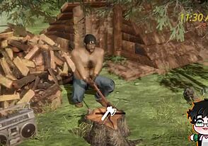 Yo, ever seen a lumberjack strip bareback in the woods for yaoi anime?