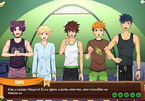 Potes de jeu en camping ep 20, blaguant avec voix photo russe