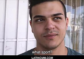 Straight Spanish jock takes anal for cash