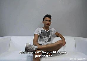 České gay casting - Lukas 7709 ukazuje syrové šukací dovednosti v POV interview