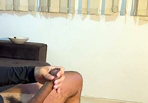 Suggestive-Neutral Twink with 24cm Cock Pounds Hard Until He Finishes Twice in Two Angles