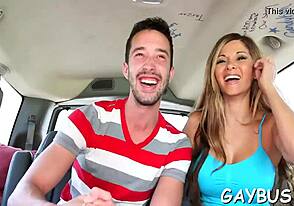 Blowjob with Lewd Homosexual Stud Turns into Hardcore Anal Creampie. Black Hunk Sucks and Fucks for Facial Finish.