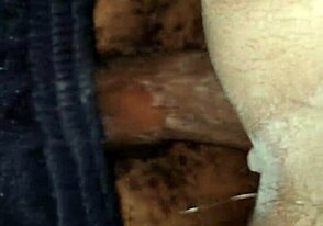 tight latino hole gets wrecked by huge black dick in wet action.