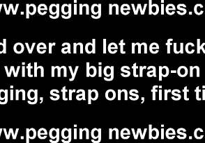 Just casually watching him take that strapon dildo in his ass