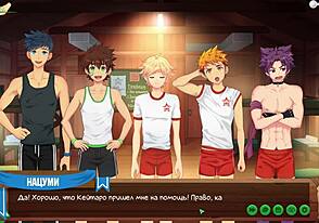 Game Friends Camp Ep 9, Gave Natsumi Juicy Blowjob, Russian Voice, Oops