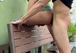 yo, check out this hot latino blowjob in the garden!