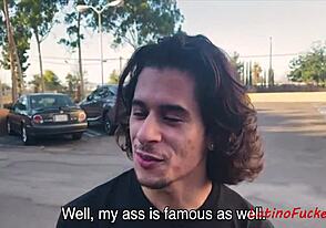 Brunette Latin teen jumps into gay sex for cash without a second thought!