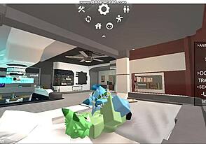 रॉब्लॉक्स फरी गे आरामदायक ओरल प्ले में डाइव करते हैं साथ में