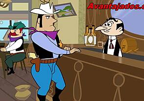 Man, these gay cowboy cartoons are wild hentai!