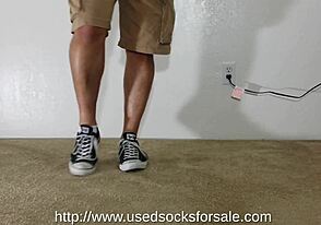 Gay domination takes over with dirty sock fetish play