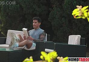 Straight Step Brother Learns Gay Sex Hard