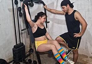 Man, training at the gym turns into hot bisexual action!