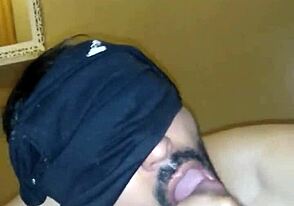 Sucking my buddy off until he explodes in my mouth