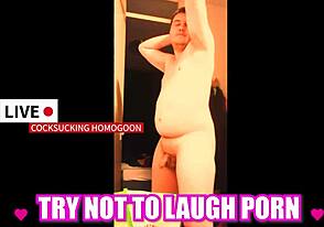 Try not to laugh at silly cocksucking homogoon
