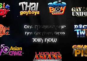 Faen, asiatiske twinks Arthur og Lee knuller bareback hardt!