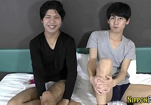 Japanese lads try anal and oral