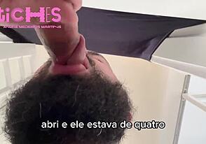 Raw blowjob action in Contos e Pintos - Episodio 17.