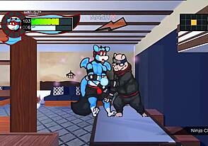 Hey, join this endless ninja gangbang in hentai game!