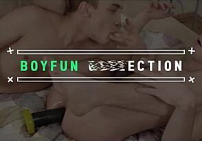 Boyfun avec twink lisse Rimi Morty qui encule Elio Pjatteryd à cru.