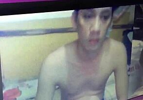 seductive web chat with cute guy stroking on cam