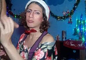 Straight twink dominated by transsexual