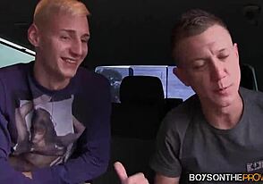 Josh Jared Savors Double Suck from Hungry Twinks