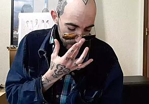 Hey man, just slipping the tip in my tight ass!