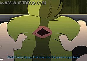 Gay animation with bareback sex and twink boys stuck in the wall