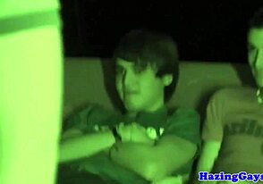 Teen Twinks Banged While Sucking Frat Cocks in Wild Dorm Group Action
