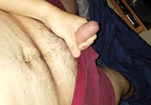 just me stroking my cock here
