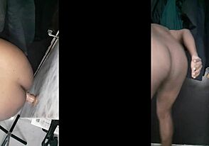 trying anal sex with dildo from different camera angles. indian style ass fucking feels wild!