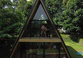 عمل خارجي متعدد الأعراق مع يوري دياز في قذف غابة مجنون